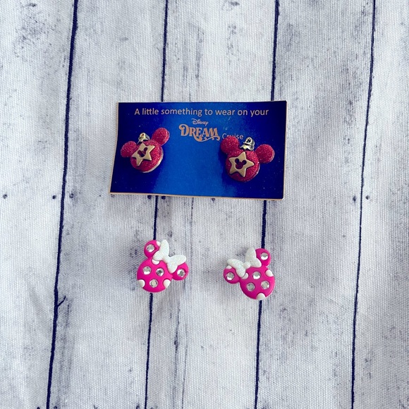 Disney Mickey And Minnie Mouse Earrings